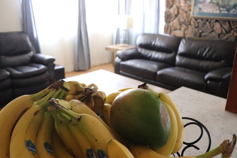bananas inside our house
