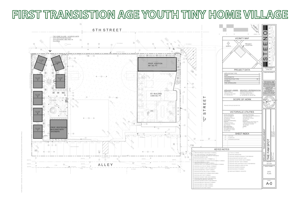 Site Plan for Tiny Home Village