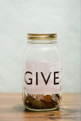 give donation jar