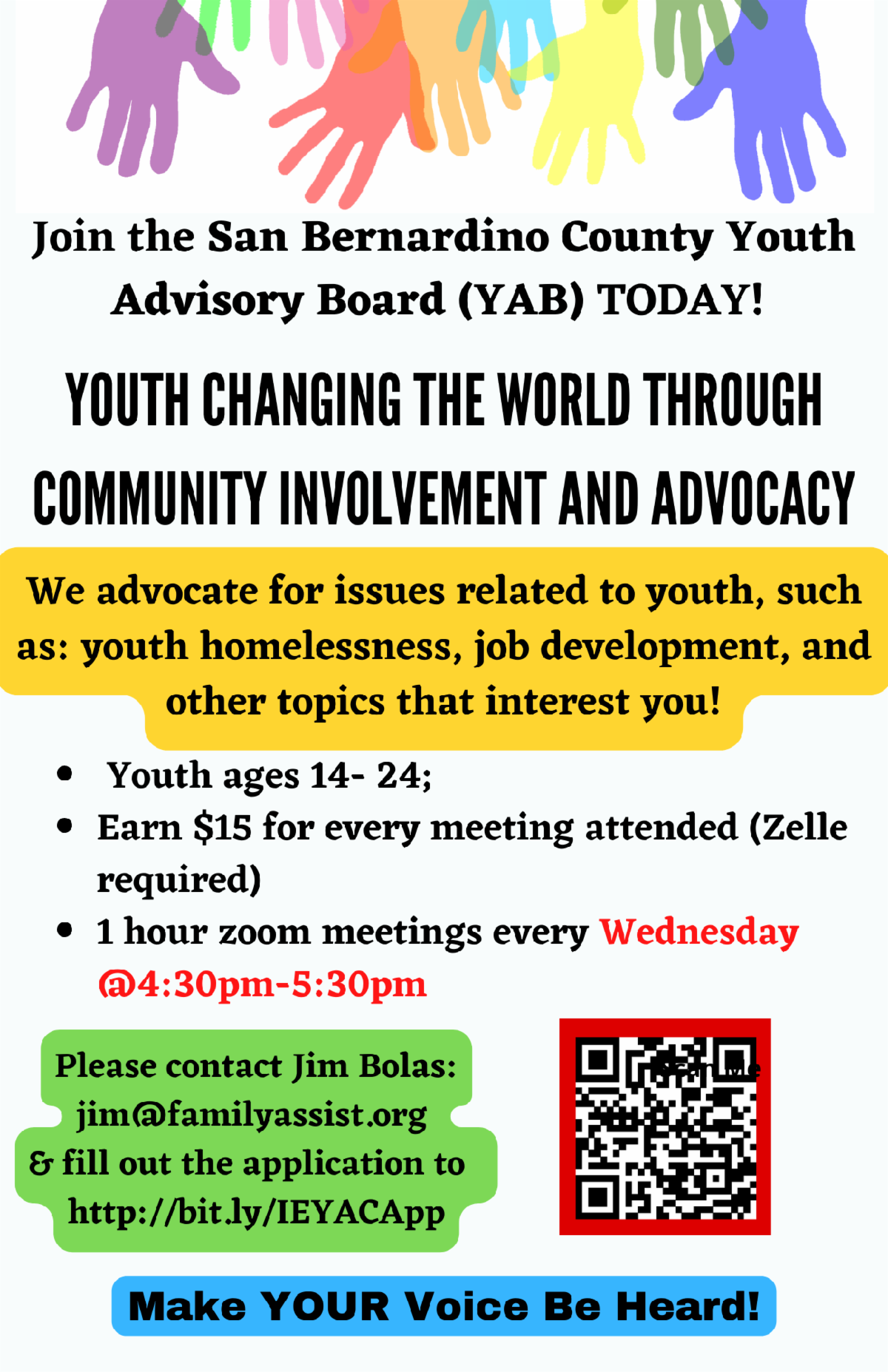 youth advisory board flyer
