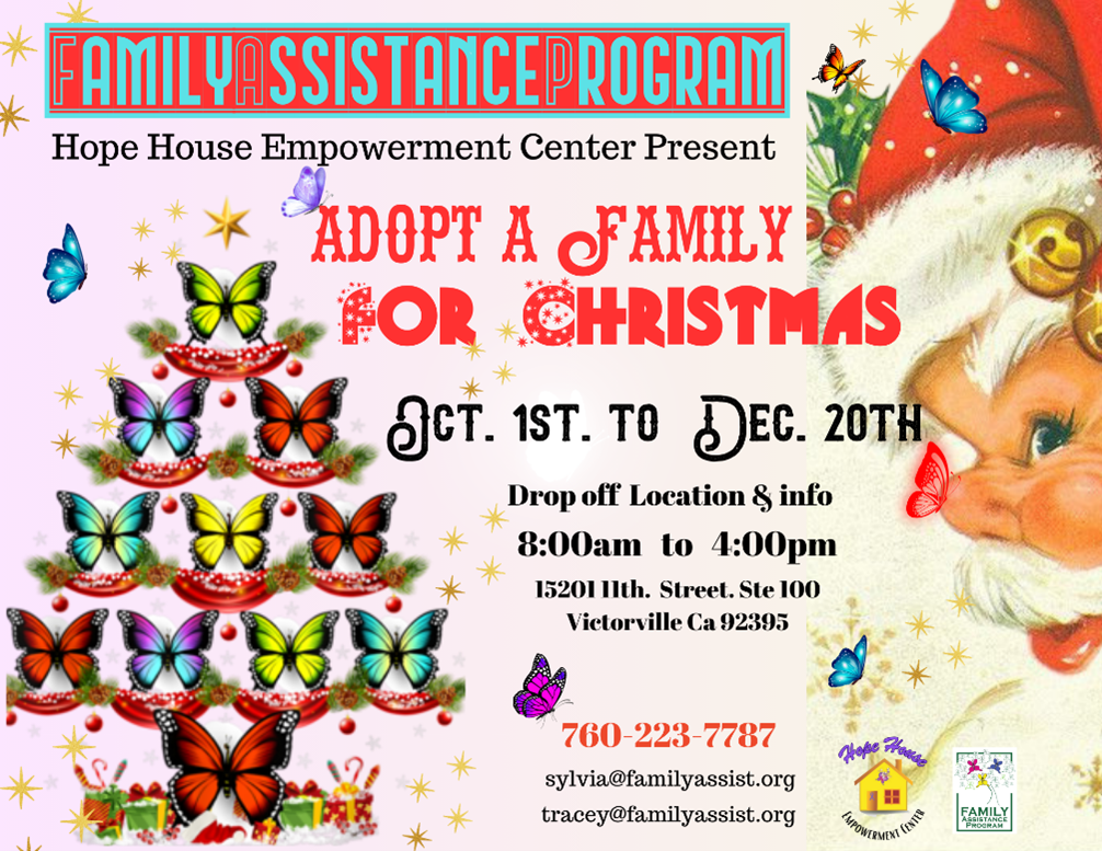 adopt a family for xmas flyer
