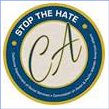 stop the hate badge